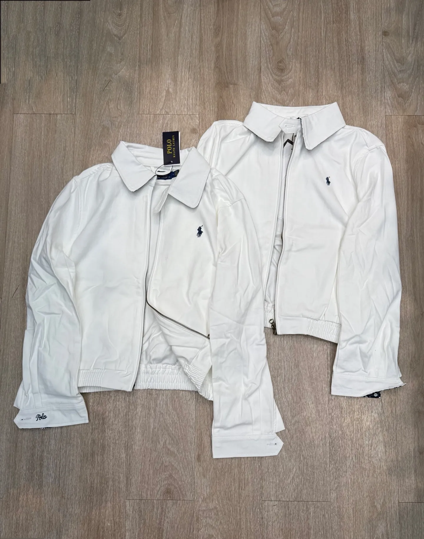 P298 Ralph Lauren·🇺🇸American high-end brand new color-blocked jacket ✅✅✅Ready stock Focus on quality Feel free to compare Size: S M L XL Color: White